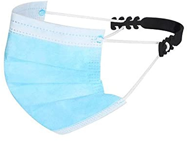 Shop Story Mask Black Verlängerungskabel, verstellbar, mit rutschfesten Haken, 10 Stück