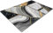 Chopping Boards | Glass Worktop Savers | Worktop Protectors Heat Resistant | Catering Chopping Boards | Chopping Boards Glass | Over The Sink Chopping Board | Large | Grey Gold Black Art