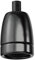 ledscom.de E27 Fassung, Porzellan, schwarz, 230V AC, max. 300W