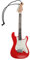 E Gitarren Musik Anhänger Rot Weiß Beth Anhänger Mini Musikinstrumente Schlüsselanhänger