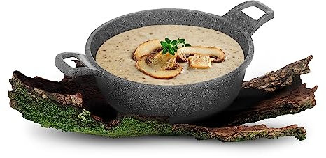 KASANOVA Mini tegame antiaderente 16 cm, Pentola piccola monoporzione Eco Petra Evolution