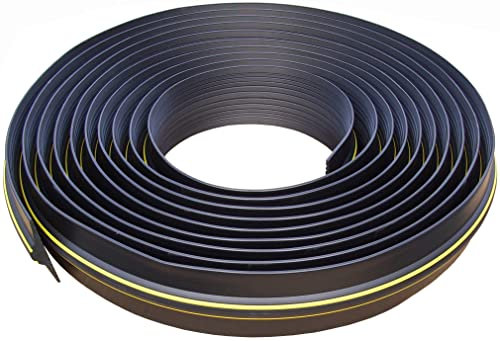 Garage Door Seal Coil 20mm (High) 15m Length | | Flexible PVC | Complete Kit Includes 5 Adhesives |GaraDry