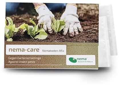 Gemüsebeetschädlinge bekämpfen mit nema-care SF & SC Nematoden | 2 x 10 Mio. für 20 m² | e-nema
