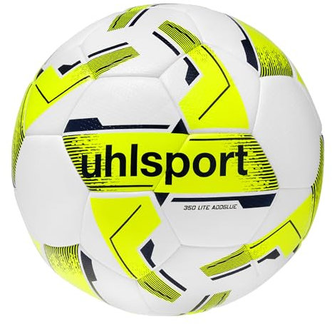 uhlsport 350 Lite Addglue, Unisex-Jugend Schlafanzug, Bianco/Giallo Fluo/Navy, 5 -