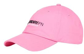 Superdry Casquette de baseball de style sport pour femme, Sachet rose., taille unique
