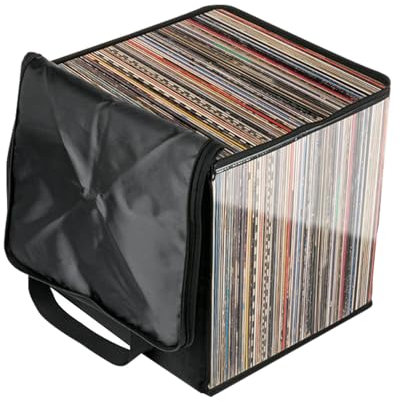 Borsa Per Dischi In Vinile | Scatola Portadischi In Vinile | Porta Dischi Vinile | Borsa Pieghevole Antipolvere Per Dischi In Vinile Può Contenere Album Dischi Riviste Scatole Per Esposizione