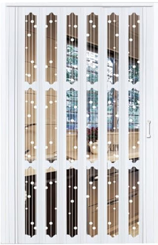Puerta Plegable Puerta Corredera Simple/Doble, Puerta Plegable Separadora De Ambientes De PVC para El Hogar/Puerta De Acordeón Plegable Interior De Tamaño Personalizado para Despensa De Baño (Color