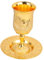 HAKIDZEL Segensbecher-set Mit Untertasse Weinbehälter Kiddusch-weinbecher Judaica-schabbat-weinbecher