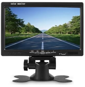 Auto Einparkkamera 7 ''Fahrzeug Drahtlose Reverse HD Kamera 12V-24V Rückansicht Kamera Für LKW Bus RV Bagger Anhänger LCD Monitor Auto Monitor Rückansichtskamera(Only Radio)