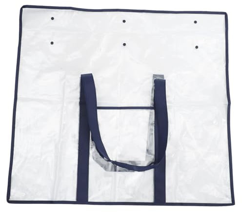 CANIGHT Große Transparente Pvc-tasche Für Kunstbedarf Tragbare Aufbewahrungslösung Mit Griff Für Zeichentafeln Und Große Poster Für Und Freizeitaktivitäten
