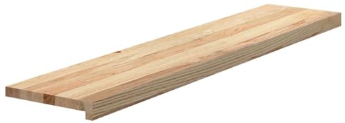 vidaXL Treppenstufen 2 Stk. Unbehandelt 120x25x2 cm Massivholz Eiche