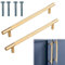 Deilonie 2 Pack Wardrobe Handles - Gold Cupboard Handles for Kitchen and Wardrobes (Coppery)