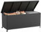 UDPATIO Gartenbox Wasserdicht,Aufbewahrungsbox Garten,Auflagenbox Terrasenbox mit 480L,Kissenbox Outdoor mit Deckel,Gasdruckfedern und Zwei Radern,Schwarz