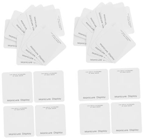 FOYTOKI Nail Work Display Cards 40pcs Thickened Manicure Card Storage Board Press on Nail Display