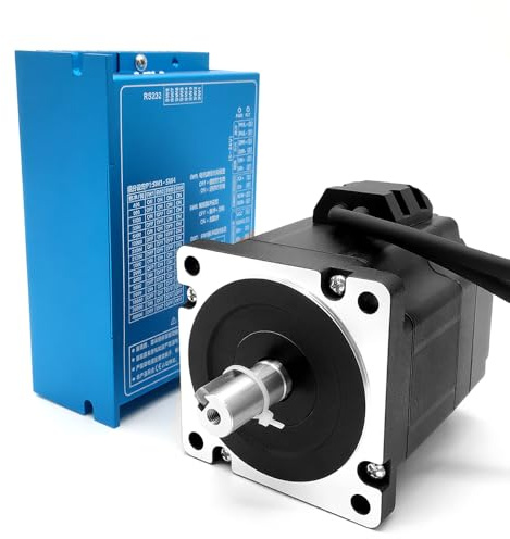 TOSEASTARS Nema 34 Closed Loop Schrittmotor 1 Achse Motor Kit 8.5Nm 6.0A 1000 Line Encoder & Treiber 0-8A 20-80 VAC 30-110 VDC for CNC Graviermaschine Mühlrouter Drehroboter 3D Drucker