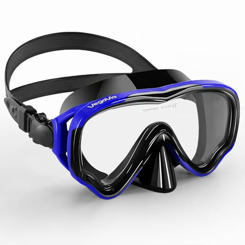 VegoVia Lunettes de natation pour adultes avec cache-nez pour homme et femme, HD, vision large, piscine, eau, nez, étanche, masque de natation pour adulte, plongée sous-marine, plage, océan, eau libre