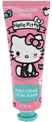 Hello Kitty 2 in 1 Natural Hand & Nail Cream – 30ml | For Dry, Cracked Hands | Enriched with Shea Butter & Vitamin A | Vegan & Dermatologically Tested | Non-Greasy & Fast-Absorbing for Kids & Adults