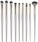 Eupneicu Pinceaux De Maquillage Set [9 Unités], Pinceaux De Maquillage Yeux, Outils De Maquillage Pour Ombres À Paupières Et Sourcils [or]