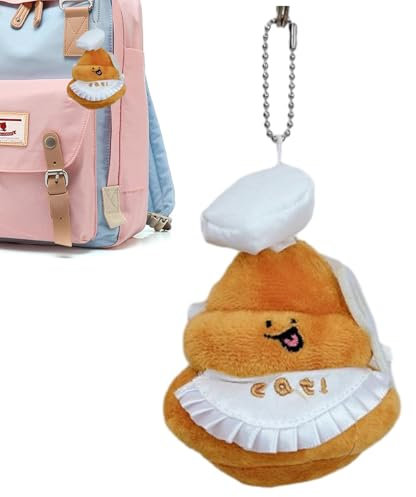 Plüschtasche Mit Rucksack - 25g Plüschtier Poop Puppe Plüschtiere | Seltsame Anhänger für Kackhaufentüten, Cartoon Funny Birthday Gift Celechain Für Kinder, Studen