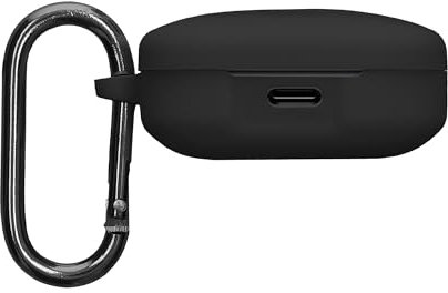 kwmobile Carcasa de Silicona Compatible con Xiaomi Redmi Buds 6 Active - Funda para Cascos inalámbricos - Negro