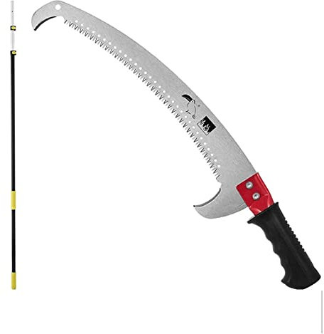 Teleskopmastsäge-Säge-Baum-Pruner 4-24FT Ausziehbare Kettensäge-Home-Garten-Hecke-Baumhohe Zweig Trimmer Lopper Puning-Tool Leistungsstärker und effizienter(6-24Ft)