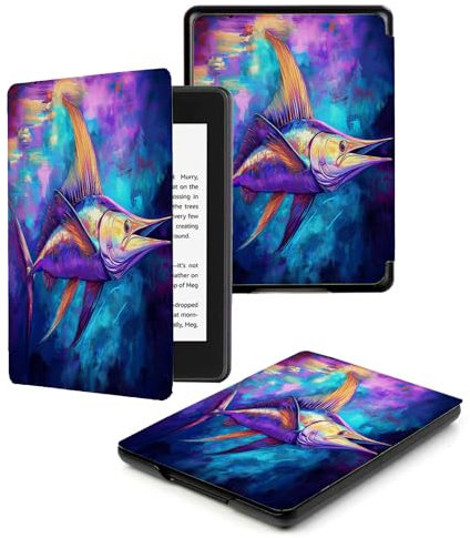 Case Compatible for 6 Kindle Paperwhite 5th/6th/7th Generation 2012/2013/2015,Lightweight Slim Soft PU Case Cover Skin for Paperwhite 5 6 7 Gen,Personality Mahalin