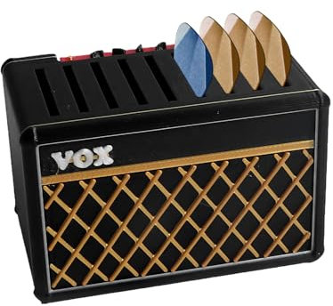 Xheanyu Guitar Pick Case, 3D Printed Amp Speaker Picks Holder, Pla Guitar Storage Box with Plectrums Slots, Ideal for Anniversary Christmas Party Favors, Birthday Gifts for Music Lovers