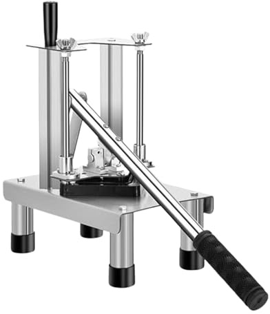 Stainless Steel Vegetable and Fruit Chopper with Replacement Parts, Ideal for French Fries and Kitchen Prep in Restaurants and Homes