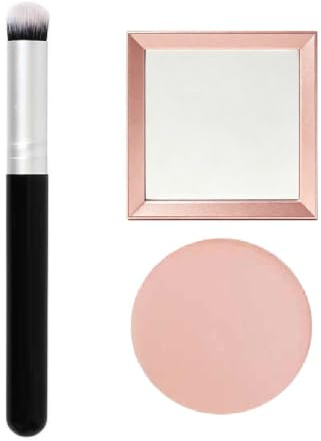 Correttore CC per il contorno occhi in argilla colorata,Correttore Occhiaie Con Pennello,crema illuminante e correttiva,idratante Fondotinta Waterproof E Leggero A Lunga Tenuta (Chiaro)