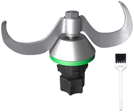 Lame à Pâte Meistermix for Thermomix Tm6, Tm5 Et Monsieur Cuisine, En Acier Inoxydable Avec Bord Dentelé Et Manche En Bois, Sans Résidus De Pâte, Nettoyage Rapide, Compatible Lave-Vaisselle(TM31)