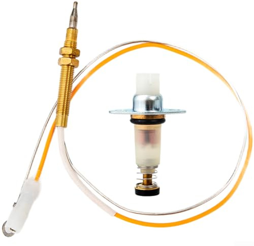Sonda sensore termocoppia con elettrovalvola per stufa a gas, materiale in rame per resistenza al calore e rilevamento affidabile di guasti di fiamma (E)