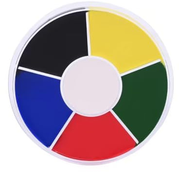 ZWWOGE Pintura Cara Paleta, WM2026, 6 Colores Negro, Rojo, Azul, Blanco, Amarillo, Verde, Para Alemania, Francia, España, Italia, Países Bajos