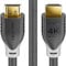 deleyCON Cable HDMI 2m 4K@60Hz 2K@165Hz con ARC Ethernet UHD HDR 3D Alta Velocidad 18Gbps para Barra de Sonido Televisión Proyector Ordenador Portátil TV PS4 PS5 Consola PC Monitor - Negro Gris