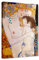 Klimt Tres Edad de la Mujer | Cuadro Moderno con Bastidor impresión sobre Lienzo 50 x 70 cm reproducciones autores Gustav premamá Panel Vertical