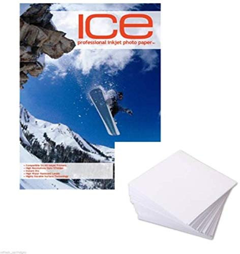 ICE Hochglanz Harz Beschichtet 6x4 Professional Inkjet Foto Papier 260gsm - 50 Blätter