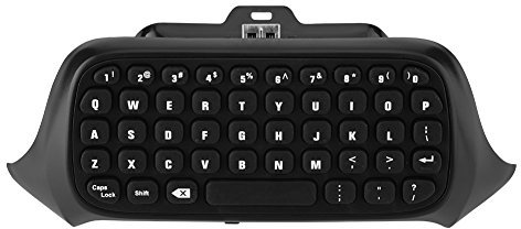 ASHATA Tastatur für Controller, Tragbar Wireless Controller Tastatur Controller Keyboard Chatpad,Kabellos Gaming Tastatur Wireless Chat-Tastatur mit 2.4G-Empfänger für die
