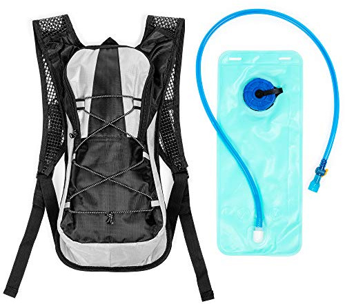 Bramble - Adjustable Hydration 2L Water Rucksack Backpack / Bladder Camel Pack Bag - Perfect for Hiking, Running, Cycling & Walking