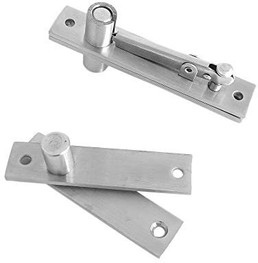 SODIAL Bisagra de Puerta Pivotante de Acero Inoxidable Bisagra de Pivote Resistente para Puertas de Madera Eje de 360 ??Grados Sistema de Bisagra Murphy de Acero Inoxidable