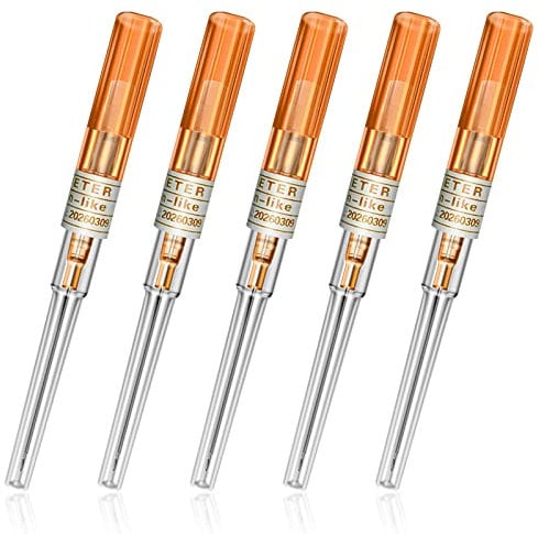 Piercing Nadeln, SOTICA 5 Stück Piercing Nadeln mit Kanüle 14 Gauge Ohr Nase Piercing Nadel für Piercing Zubehör (14G)