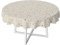 Karina Home Scandi Christmas Reindeer PVC Vinyl Wipe Clean Oilcloth Tablecloth (Round 138cm, Cream)