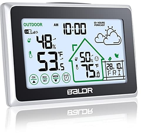Stazione meteo con display BD-909, colore bianco