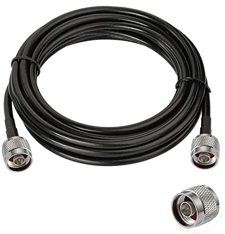 Vecys N a N Maschio Ponticello N Maschio a N Maschio Cavo Coassiale a Bassa Perdita RG58 16.4FT/5M per 3G 4G 5G LTE Antenna Ham Radio GPS WiFi