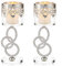 Sziqiqi Portacandele Portalumini in Cristallo Argento, Set di 2 Porta Candele Candelabro Candelieri Ferro, Candelabri Centro Tavola per Anniversario Nozze Soggiorno Matrimonio