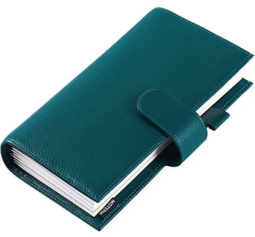 Moterm Companion Traveler's Quaderno con Copertina - Design Migliorato con Tasca Posteriore (Dimensioni Standard, Teal Profondo Ghiaia)