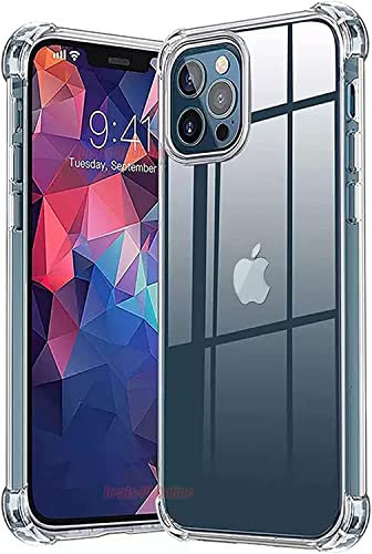 SFthingsss Case for iPhone 14 Pro Max 6.7-Inch, Shockproof Drop Protection Phone Bumper Cover, Anti-Scratch Clear Back (Clear)