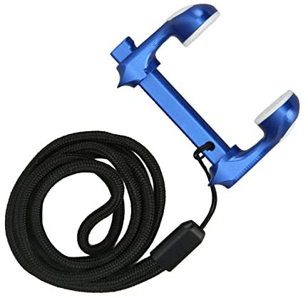 Focket Pince-Nez de Natation, Bouchons de Nez de plongée Professionnels Ajustables en Alliage d'aluminium avec Corde antiperte pour Adultes, Enfants, plongée en apnée, Natation (Bleu)