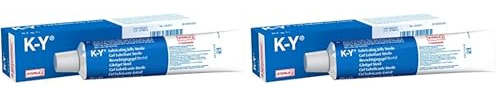 K - Y Gleitgel Steril – Medizinisches Gleitmittel auf Wasserbasis, für Feuchtigkeit & Gleitfähigkeit – Leicht abwaschbar & parfümfrei – 82 g (Packung mit 2)