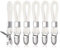 Fentar 6 x Aufhänger für Handtücher, Handtuchclips, Geschirrtücher Halter, Klips ohne nähen, Clips, Geschirrtücher Halter, zum aufhängen, weiß Haken