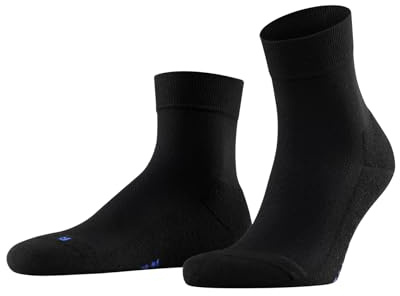 FALKE Unisex Cool Kick Socken atmungsaktives schnelltrocknendes Funktionsmaterial leichte Polsterung Plüschsohle kühlend moderne Quarterlänge flache Naht an Fußspitze sportlich 1 Paar