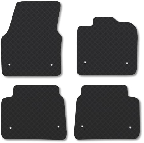 Land Rover Discovery Sport (2019+) [Automatic] 3mm Rubber Car Mats | Tailored Fit Durable Floor Mats Full Coverage Protection Waterproof Accessories Easy Clean Anti Slip Made in the UK